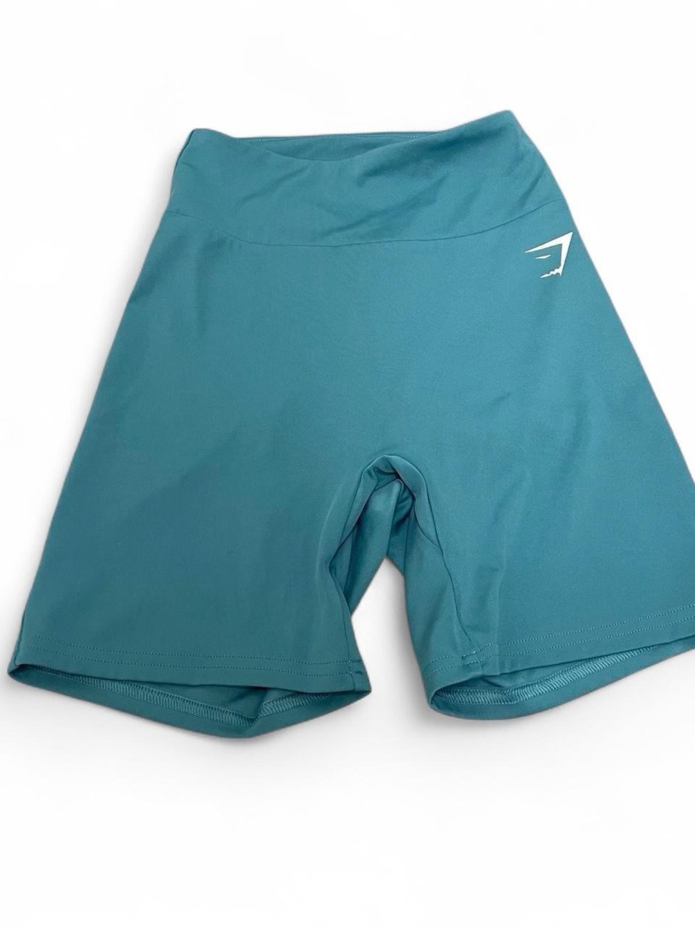 Gymshark Teal High-Waist Training Bike Shorts
